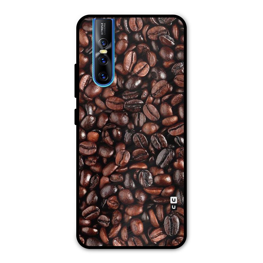 Coffee Beans Texture Metal Back Case for Vivo V15 Pro