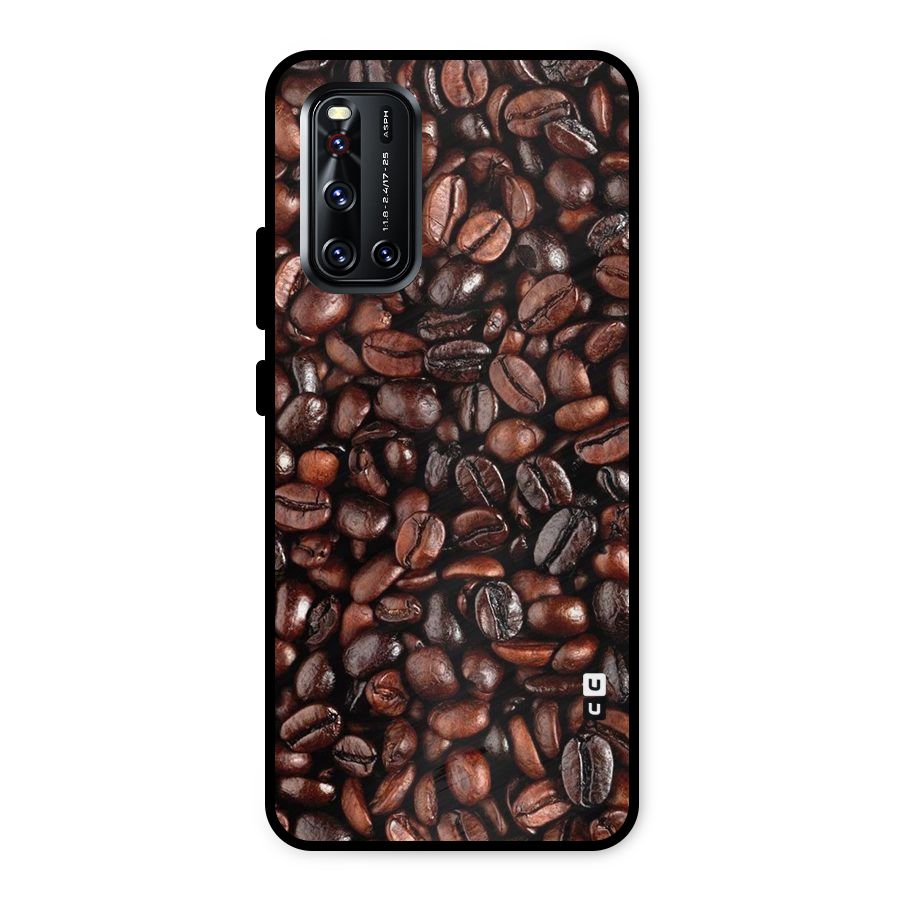 Coffee Beans Texture Metal Back Case for Vivo V19