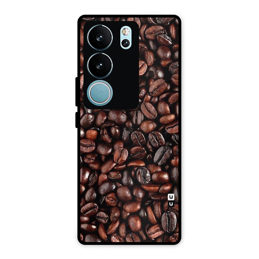 Coffee Beans Texture Metal Back Case for Vivo V29