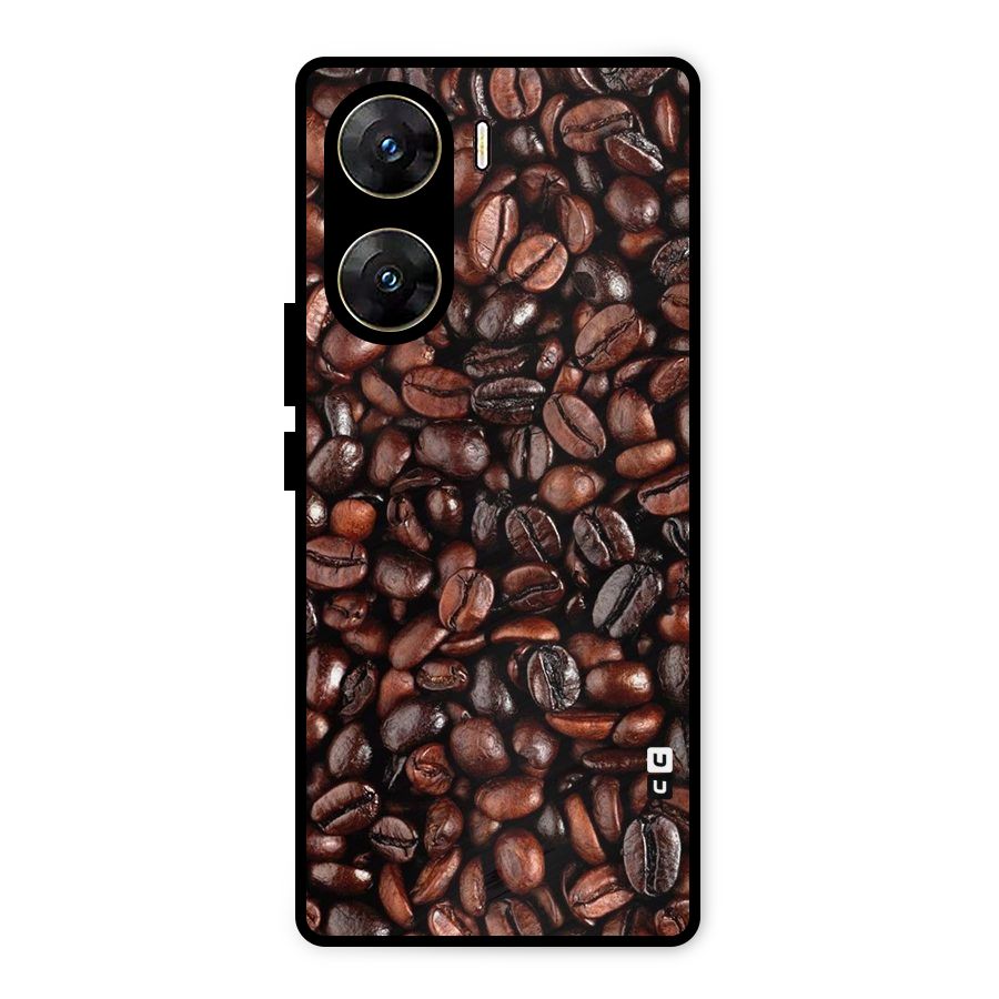 Coffee Beans Texture Metal Back Case for Vivo V29e