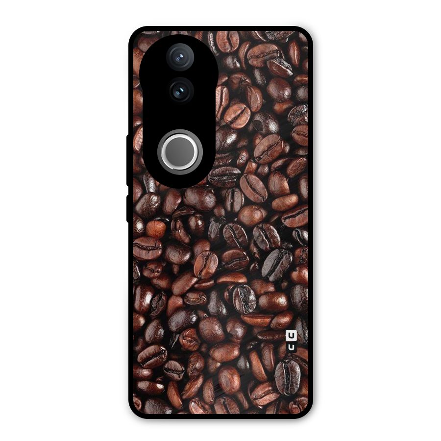 Coffee Beans Texture Metal Back Case for Vivo V50e