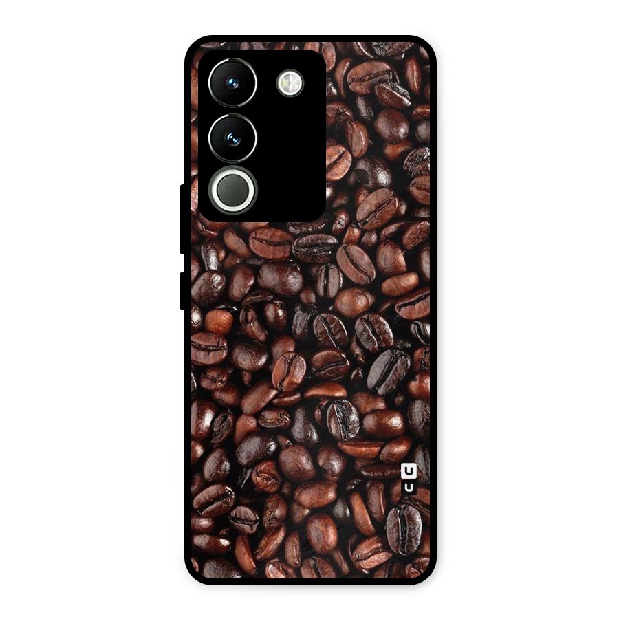 Coffee Beans Texture Metal Back Case for Vivo Y200