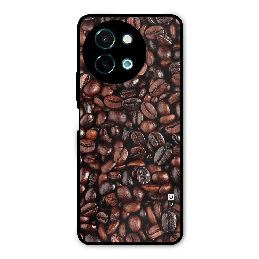 Coffee Beans Texture Metal Back Case for Vivo Y58