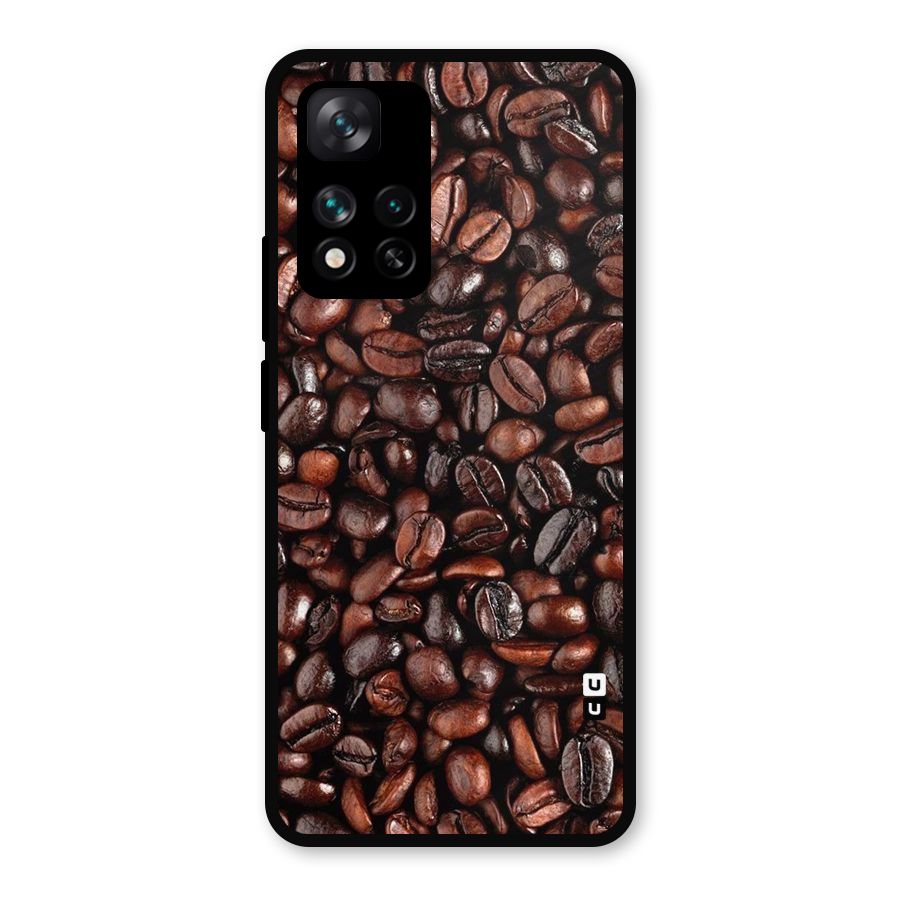 Coffee Beans Texture Metal Back Case for Xiaomi 11i Hypercharge 5G