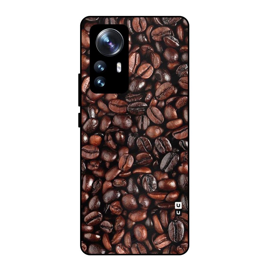 Coffee Beans Texture Metal Back Case for Xiaomi 12 Pro