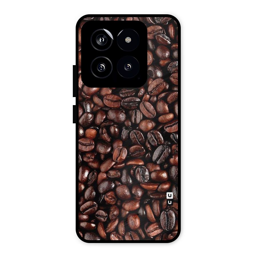 Coffee Beans Texture Metal Back Case for Xiaomi 14