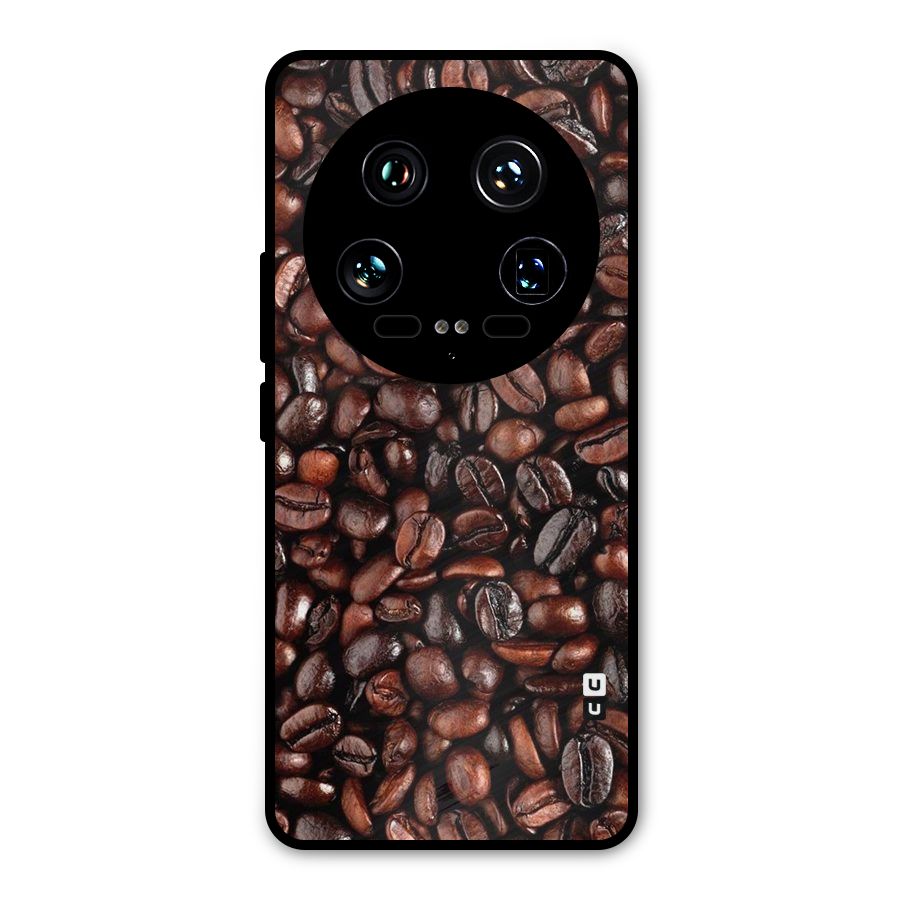 Coffee Beans Texture Metal Back Case for Xiaomi 14 Ultra