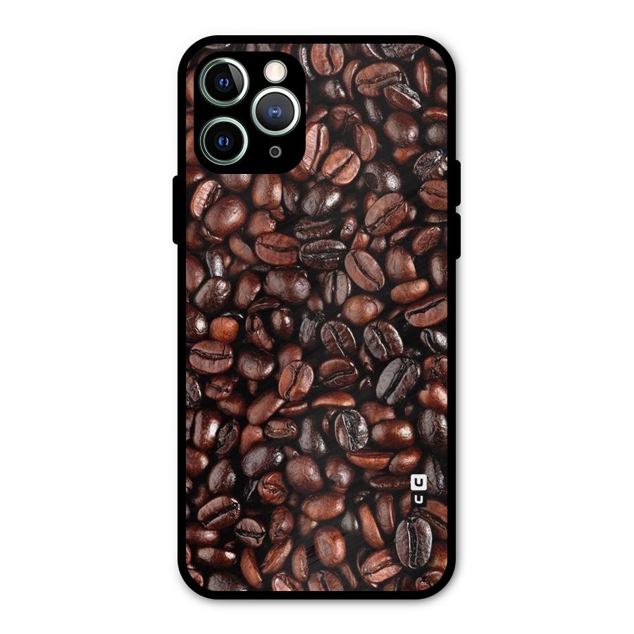 Coffee Beans Texture Metal Back Case for iPhone 11 Pro Max