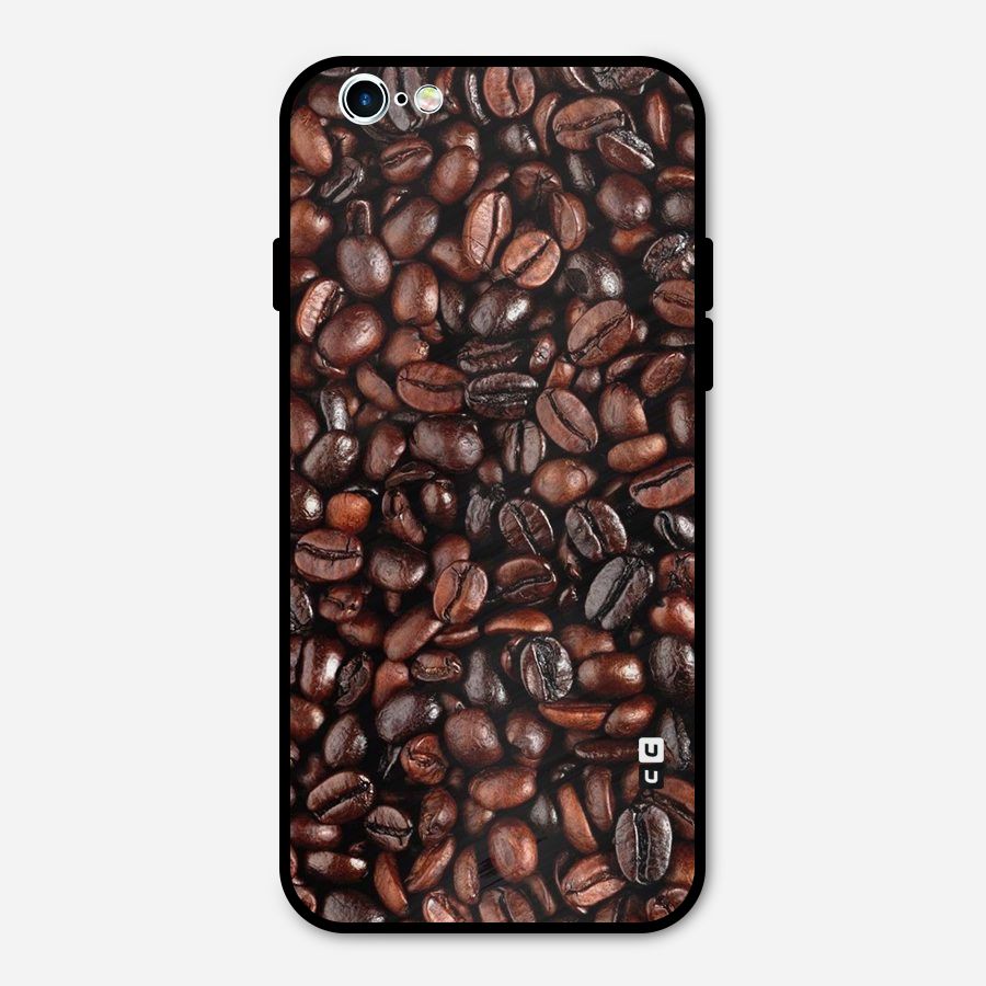 Coffee Beans Texture Metal Back Case for iPhone 6 6s