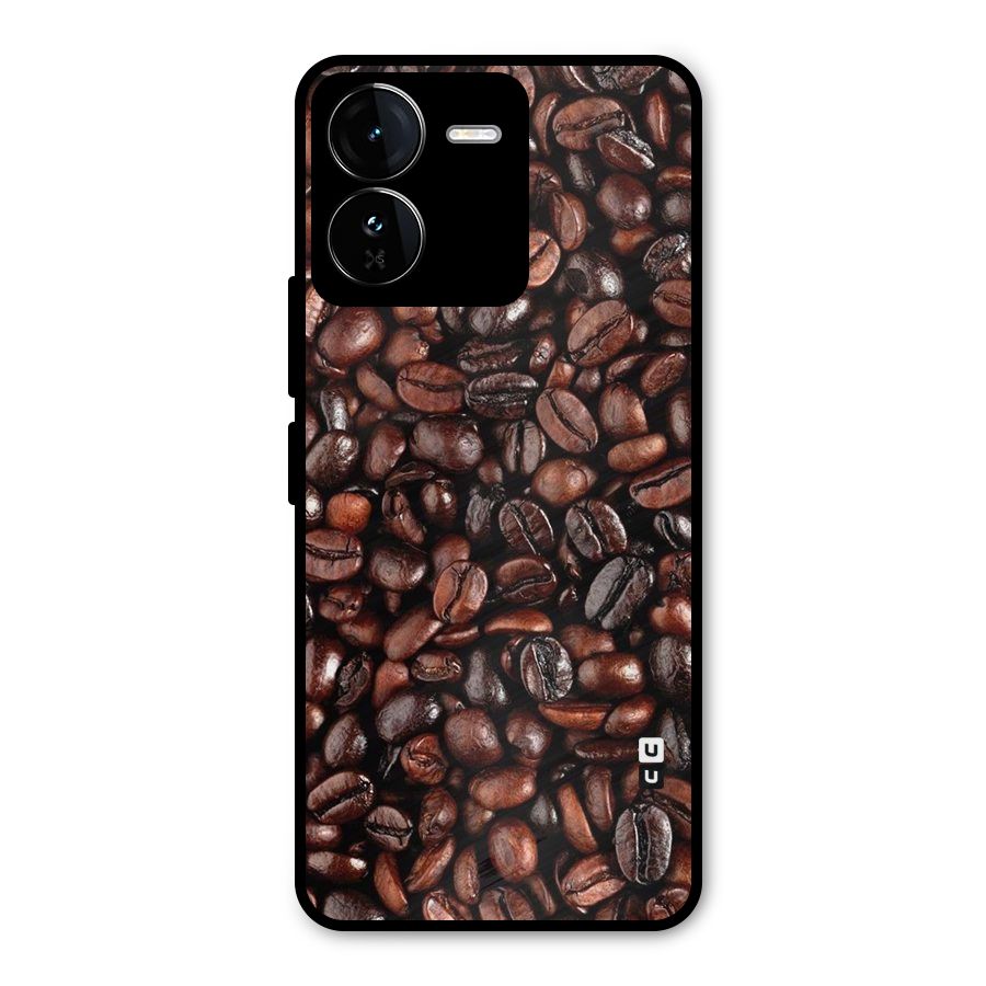 Coffee Beans Texture Metal Back Case for iQOO Z9
