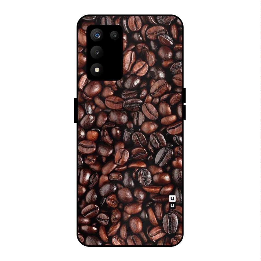Coffee Beans Texture Metal Back Case for realme 9 5G SE