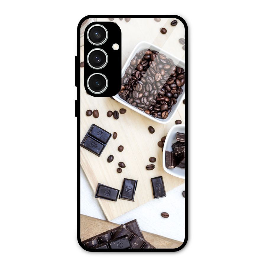 Coffee Beans and Chocolate Glass Back Case for Galaxy S23 FE