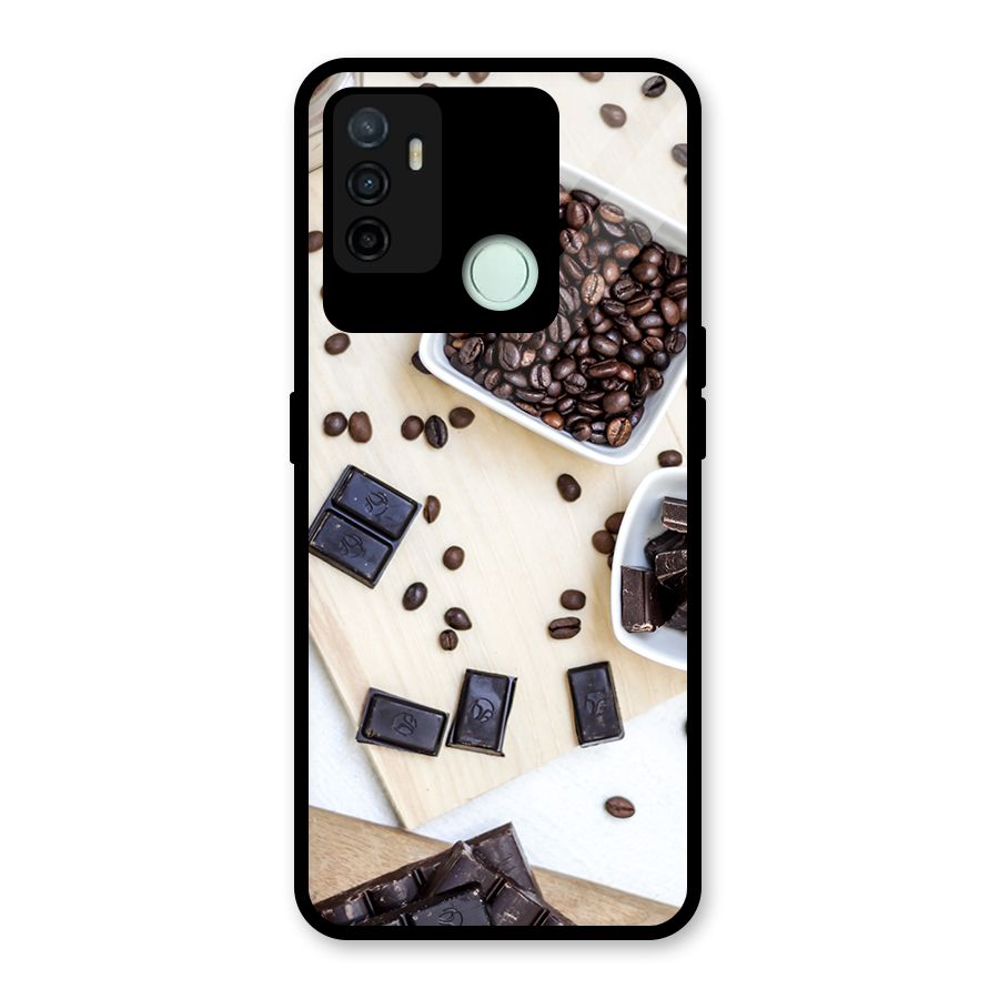 Coffee Beans and Chocolate Glass Back Case for Oppo A53