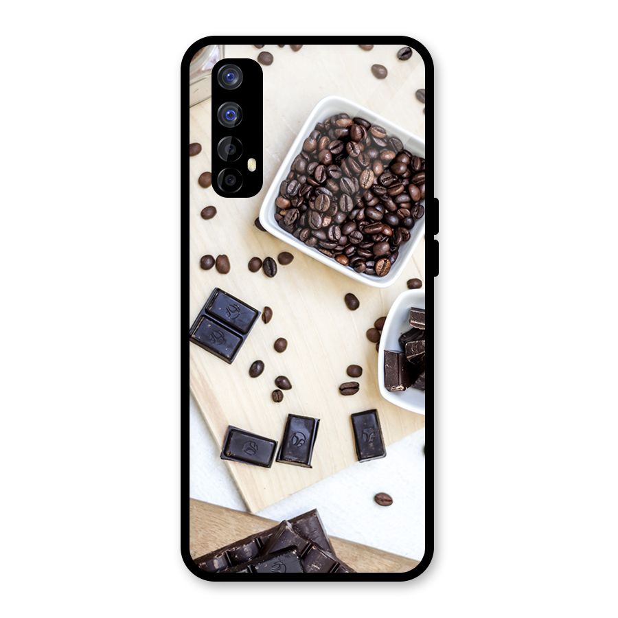 Coffee Beans and Chocolate Glass Back Case for Realme 7