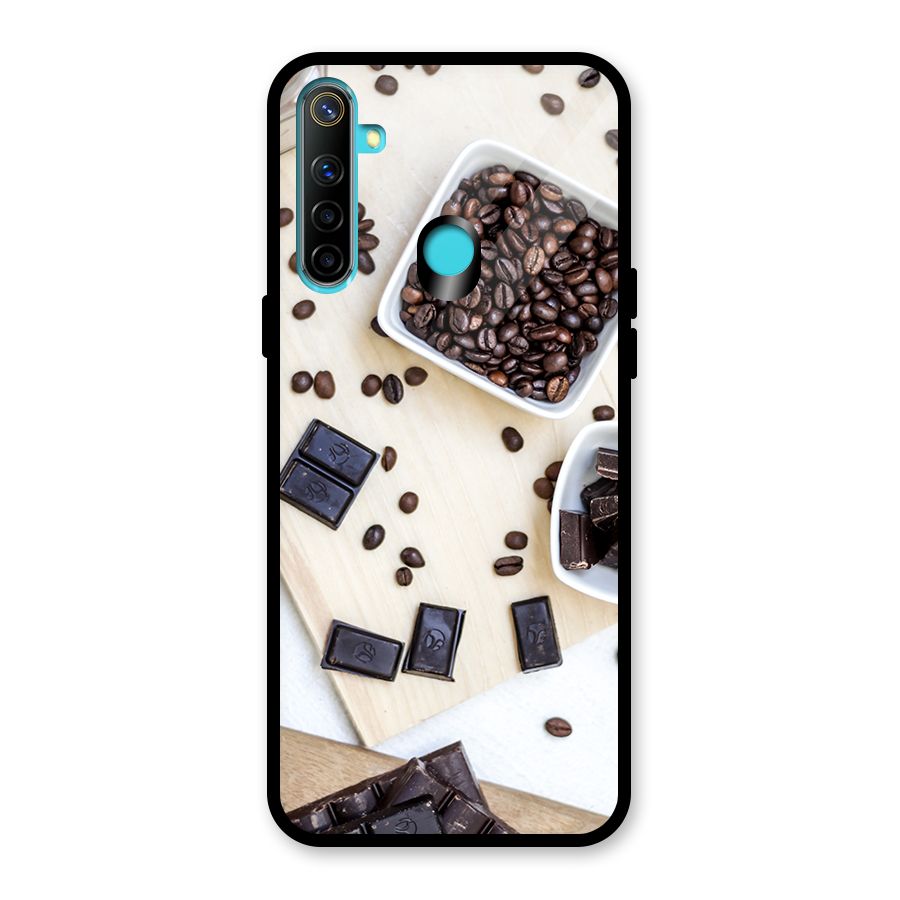 Coffee Beans and Chocolate Glass Back Case for Realme Narzo 10