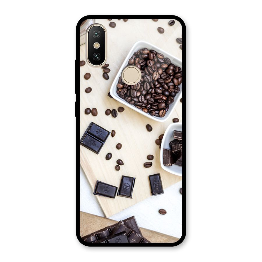 Coffee Beans and Chocolate Glass Back Case for Redmi A2