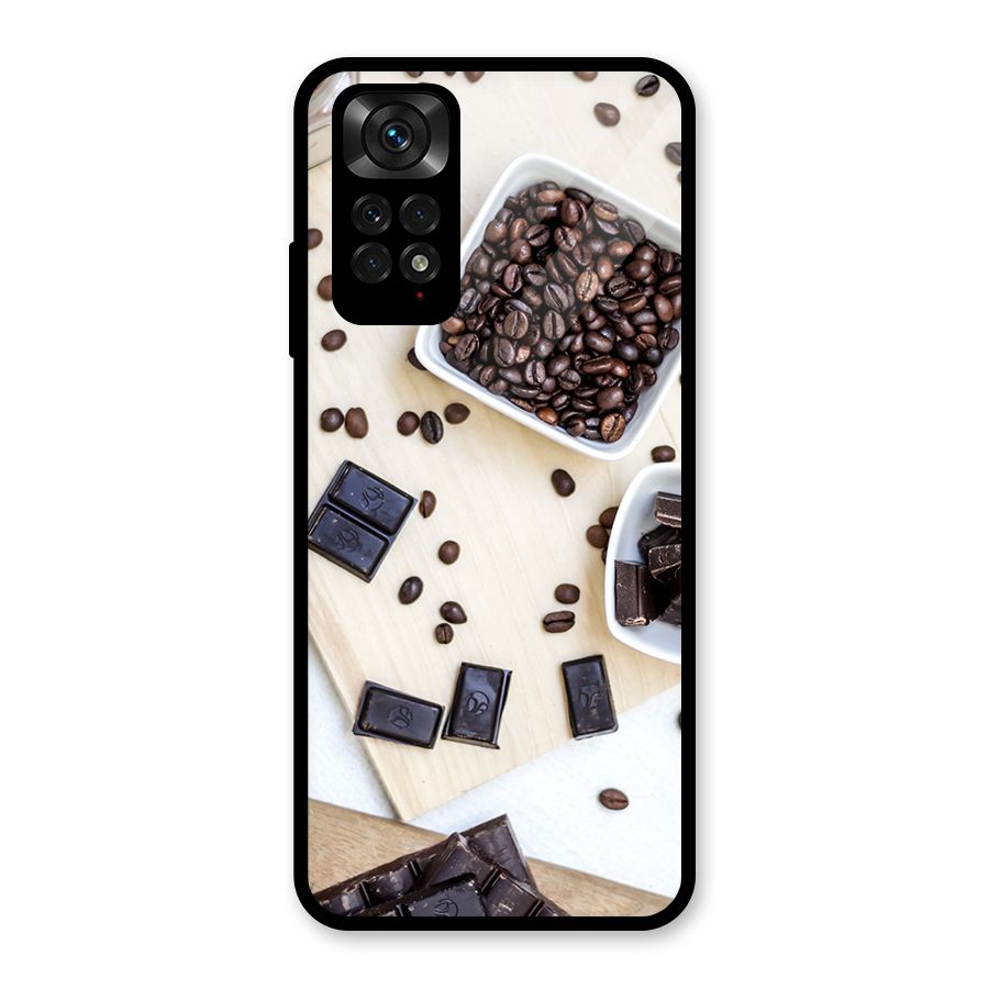 Coffee Beans and Chocolate Glass Back Case for Redmi Note 11S