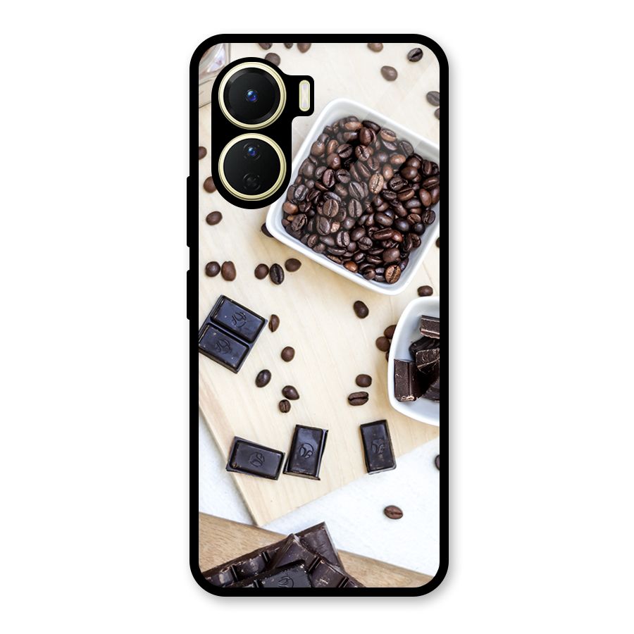 Coffee Beans and Chocolate Glass Back Case for Vivo Y56
