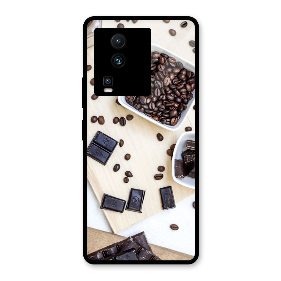 Coffee Beans and Chocolate Glass Back Case for Vivo iQOO Neo 7