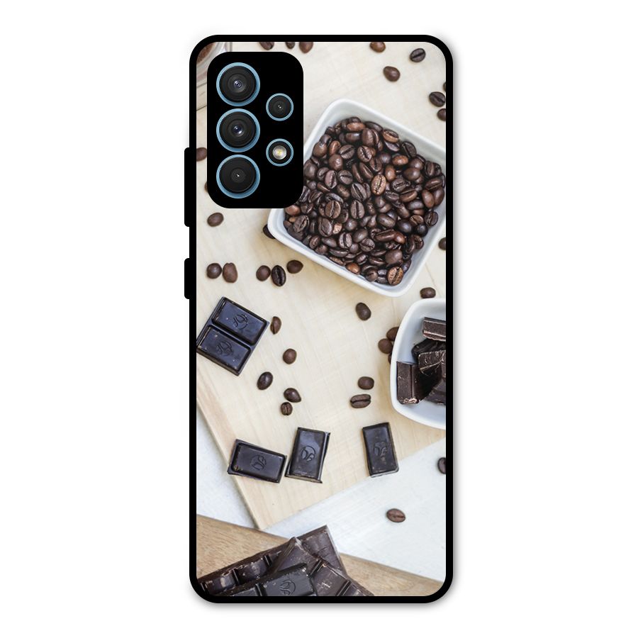 Coffee Beans and Chocolate Metal Back Case for Galaxy A32