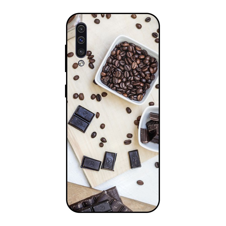 Coffee Beans and Chocolate Metal Back Case for Galaxy A50