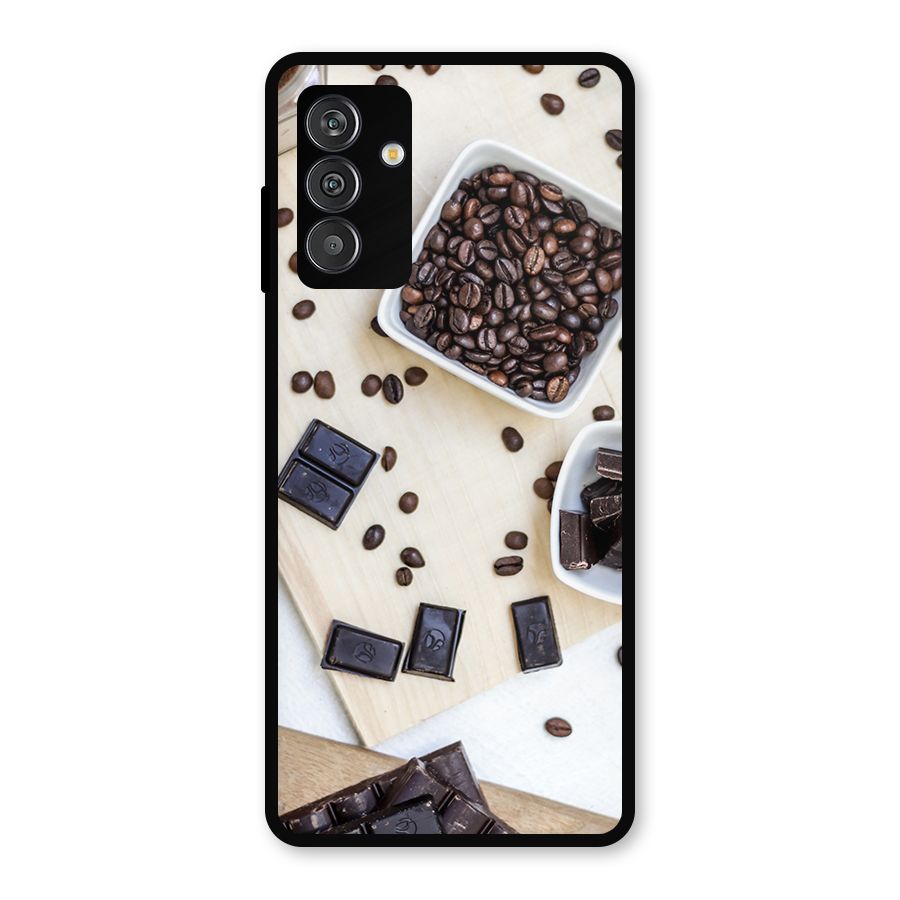 Coffee Beans and Chocolate Metal Back Case for Galaxy F13