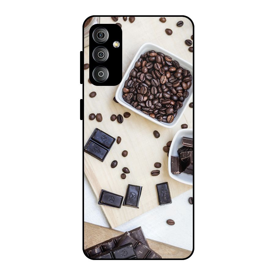Coffee Beans and Chocolate Metal Back Case for Galaxy F23