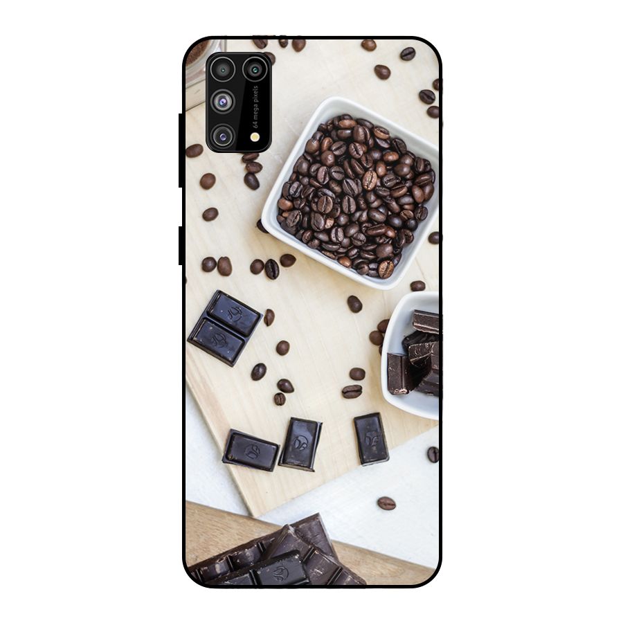 Coffee Beans and Chocolate Metal Back Case for Galaxy F41