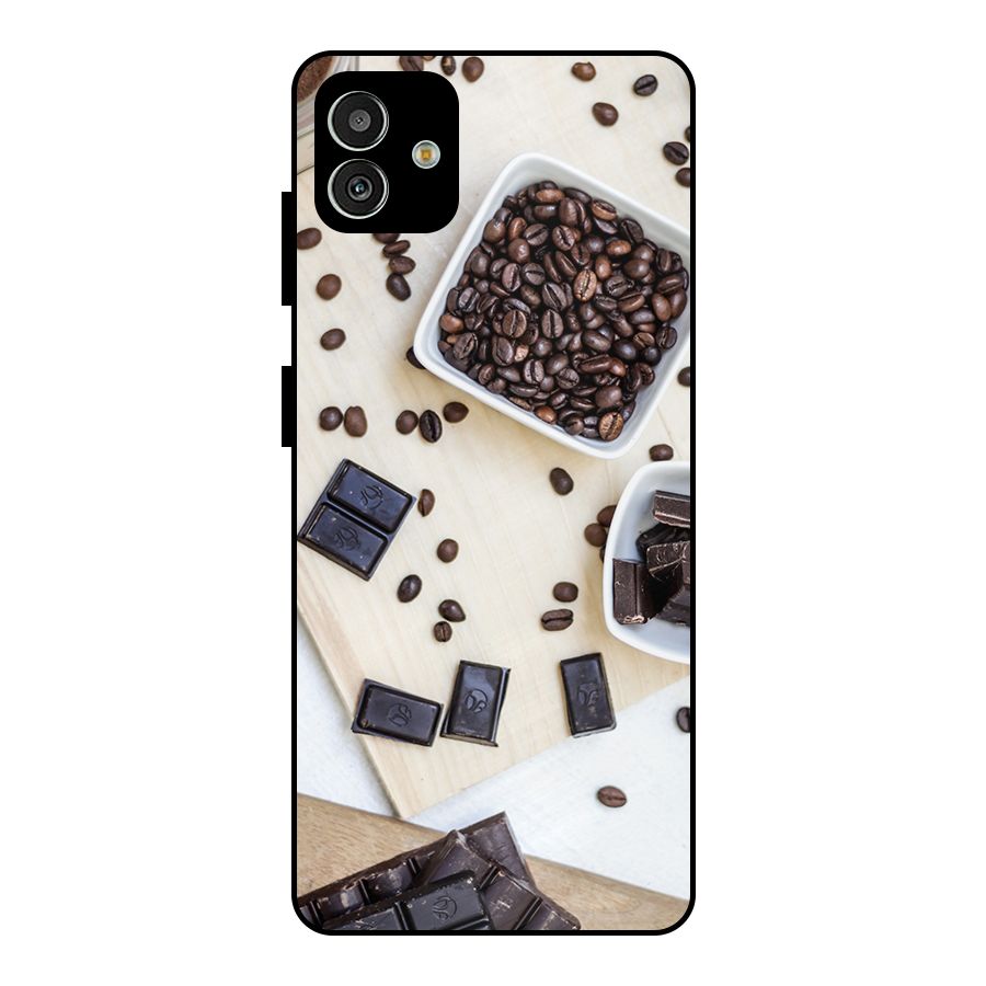 Coffee Beans and Chocolate Metal Back Case for Galaxy M13 5G