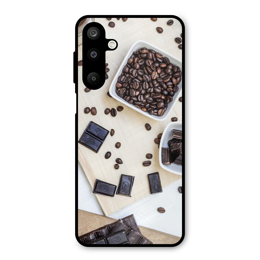 Coffee Beans and Chocolate Metal Back Case for Galaxy M16