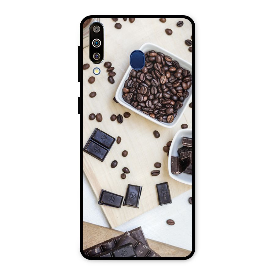 Coffee Beans and Chocolate Metal Back Case for Galaxy M30