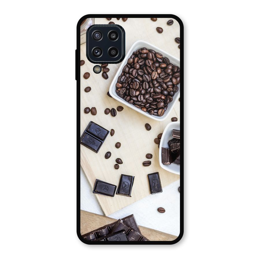 Coffee Beans and Chocolate Metal Back Case for Galaxy M32