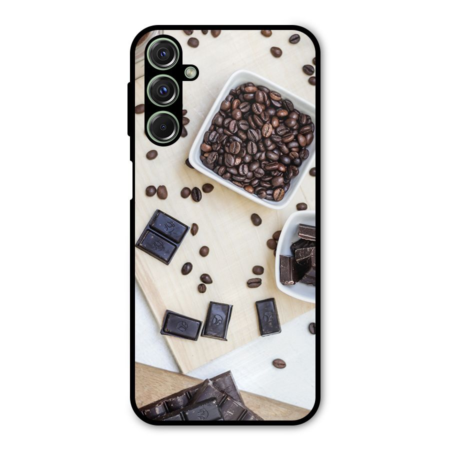 Coffee Beans and Chocolate Metal Back Case for Galaxy M34