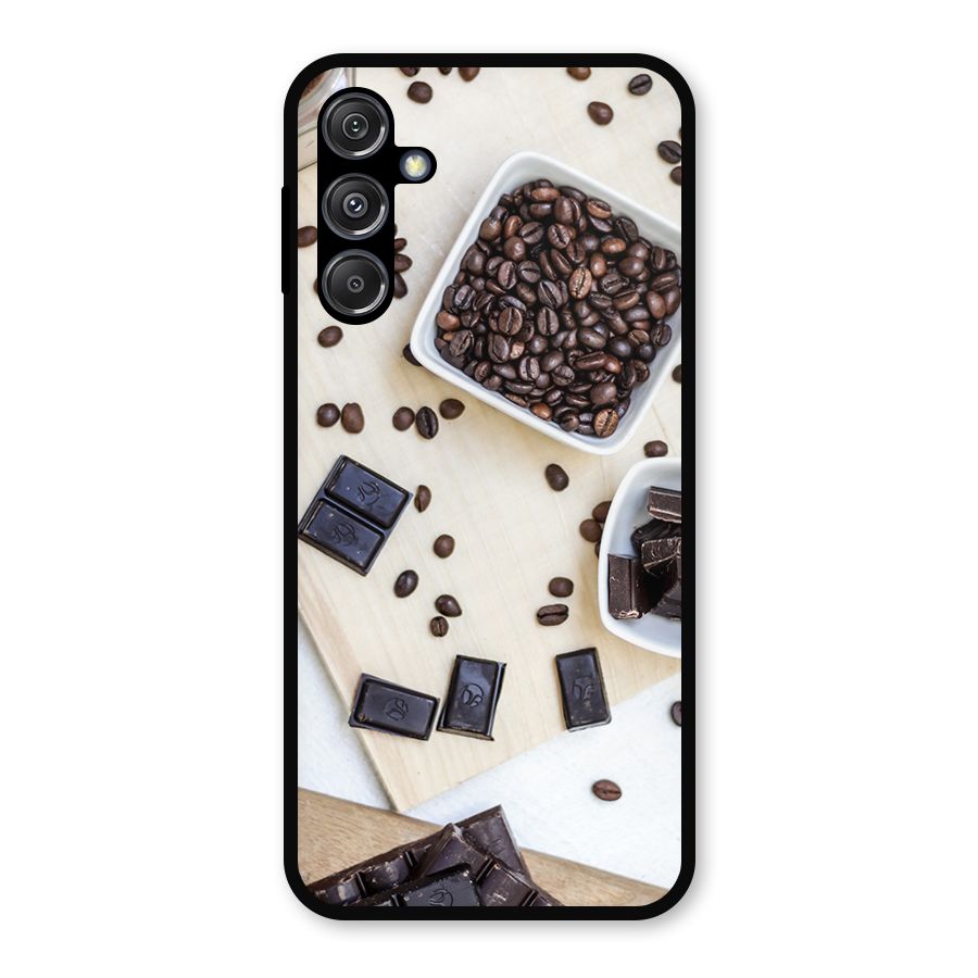 Coffee Beans and Chocolate Metal Back Case for Galaxy M34 5G
