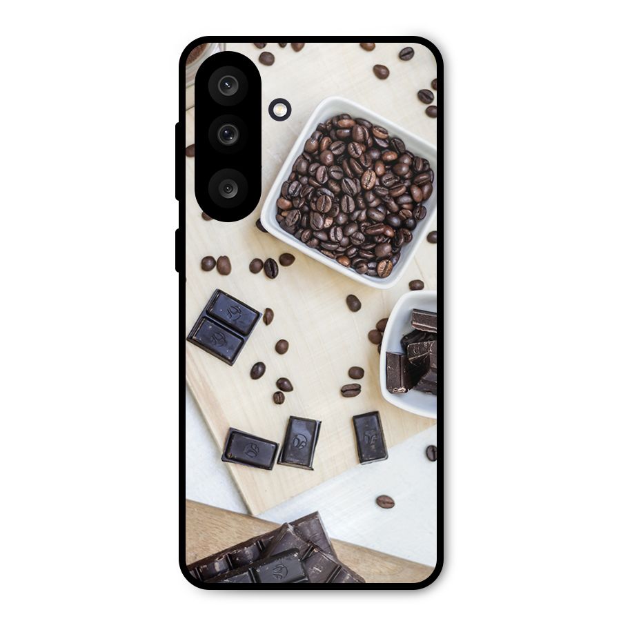 Coffee Beans and Chocolate Metal Back Case for Galaxy M56