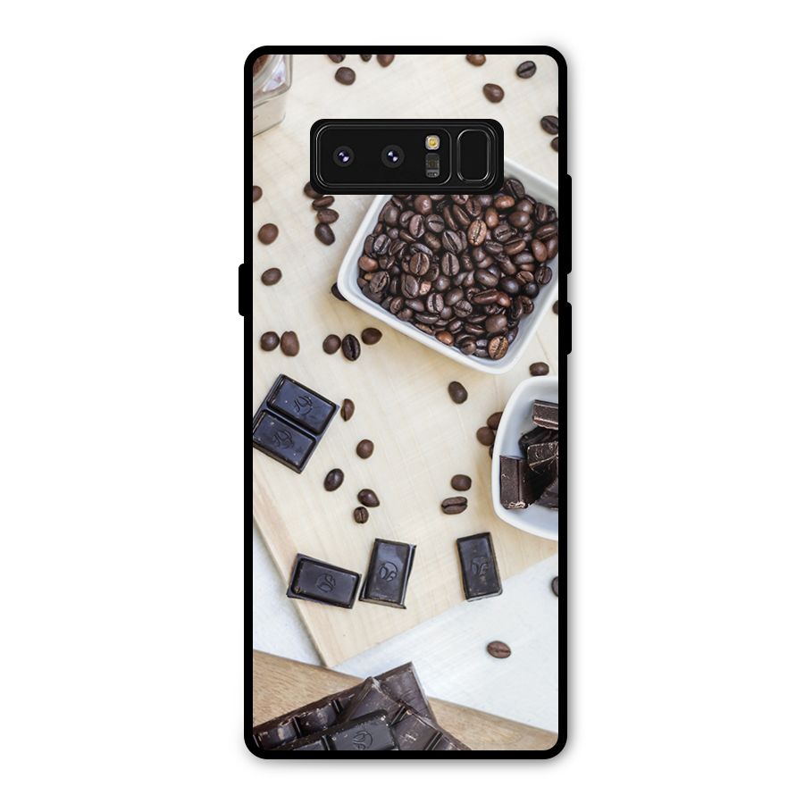 Coffee Beans and Chocolate Metal Back Case for Galaxy Note 8