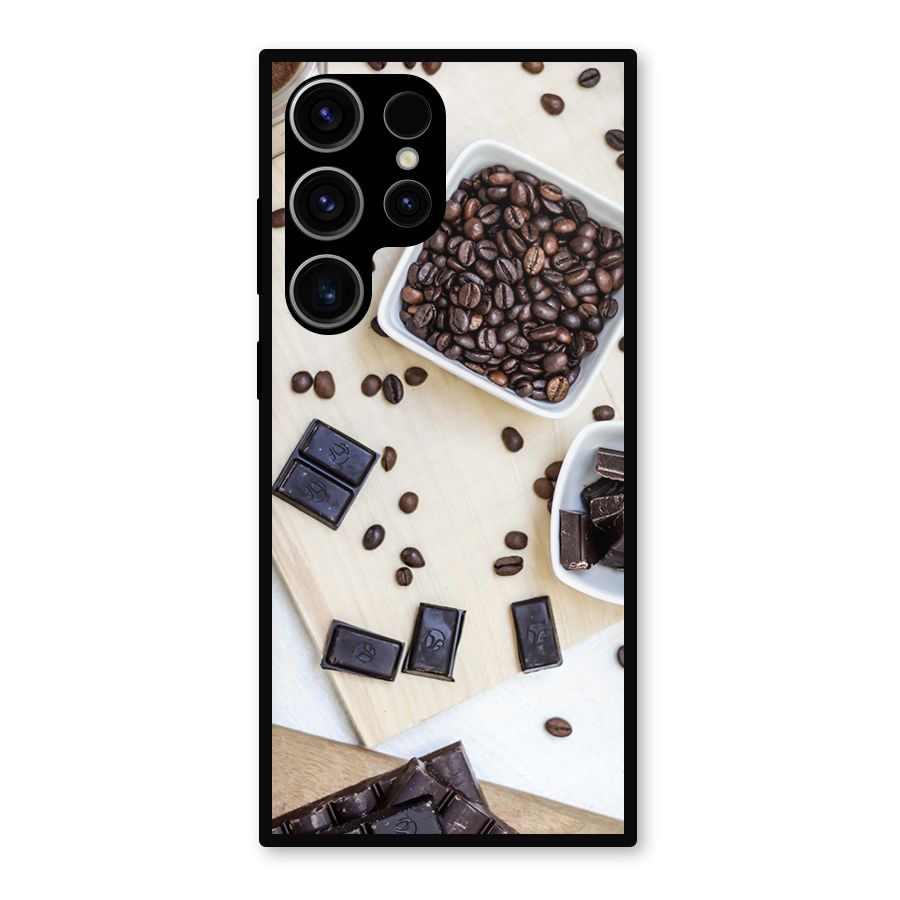 Coffee Beans and Chocolate Metal Back Case for Galaxy S23 Ultra