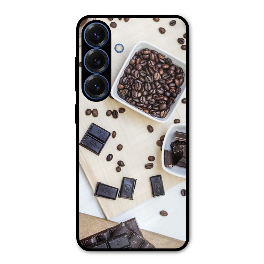 Coffee Beans and Chocolate Metal Back Case for Galaxy S25