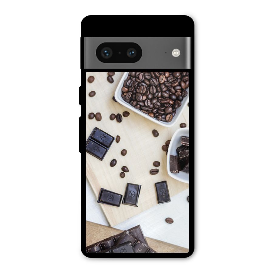 Coffee Beans and Chocolate Metal Back Case for Google Pixel 7
