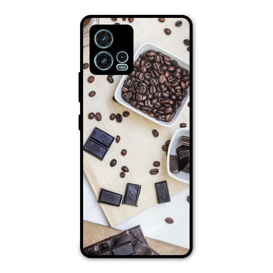 Coffee Beans and Chocolate Metal Back Case for Moto G72