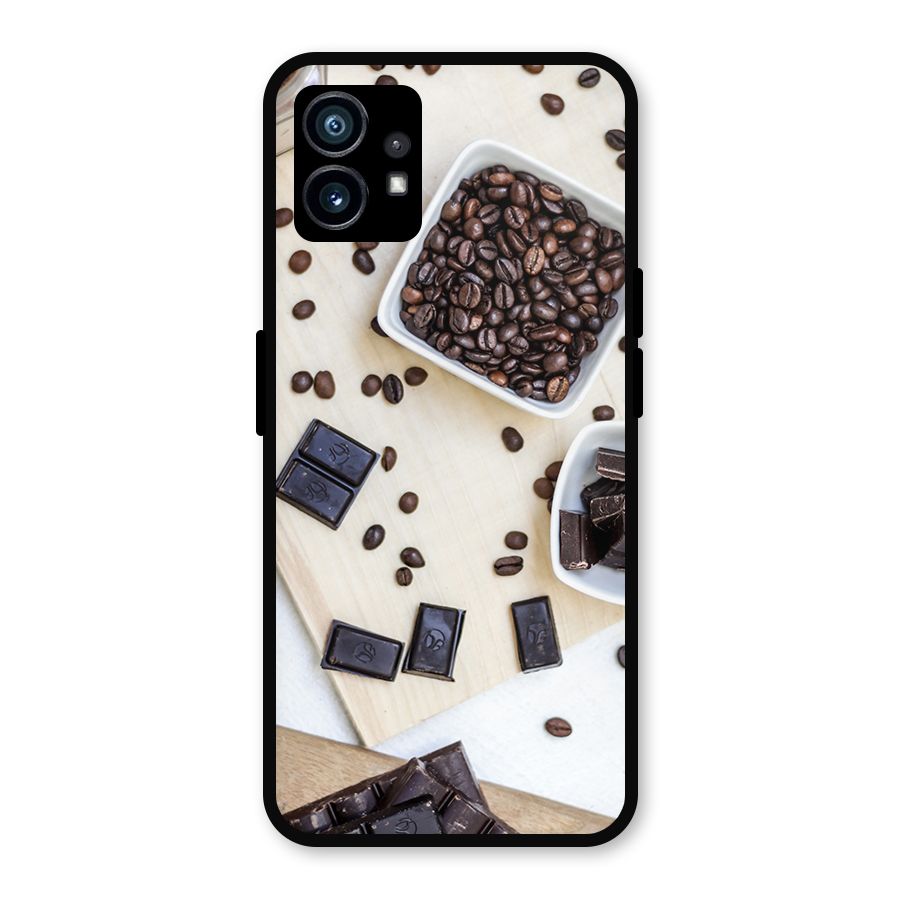 Coffee Beans and Chocolate Metal Back Case for Nothing Phone 1