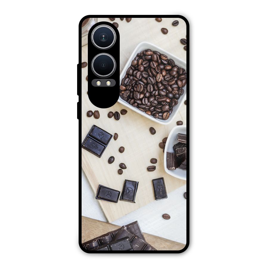 Coffee Beans and Chocolate Metal Back Case for OnePlus Nord CE4 Lite