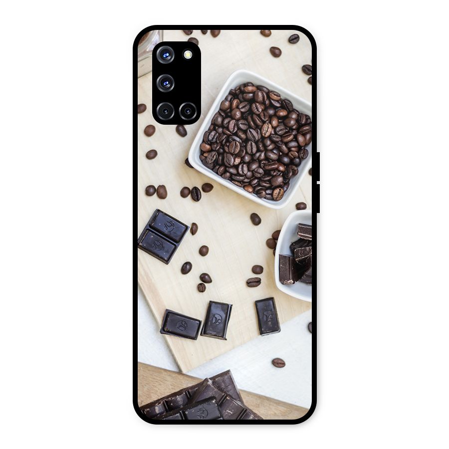 Coffee Beans and Chocolate Metal Back Case for Oppo A52