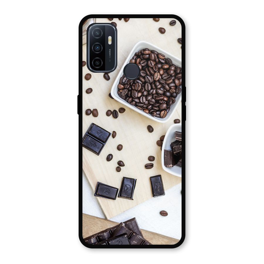 Coffee Beans and Chocolate Metal Back Case for Oppo A53