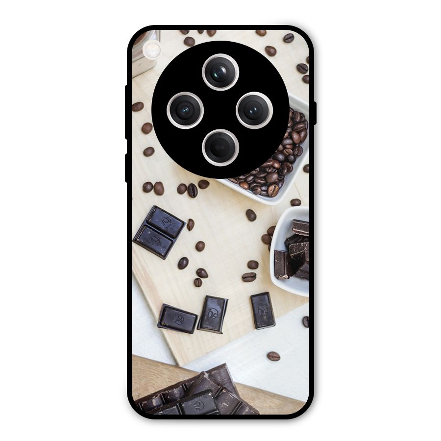 Coffee Beans and Chocolate Metal Back Case for Oppo Find X8