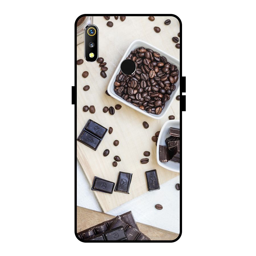 Coffee Beans and Chocolate Metal Back Case for Realme 3i