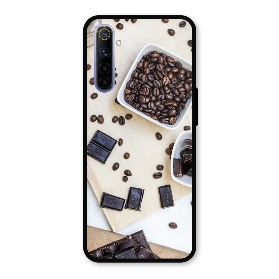 Coffee Beans and Chocolate Metal Back Case for Realme 6