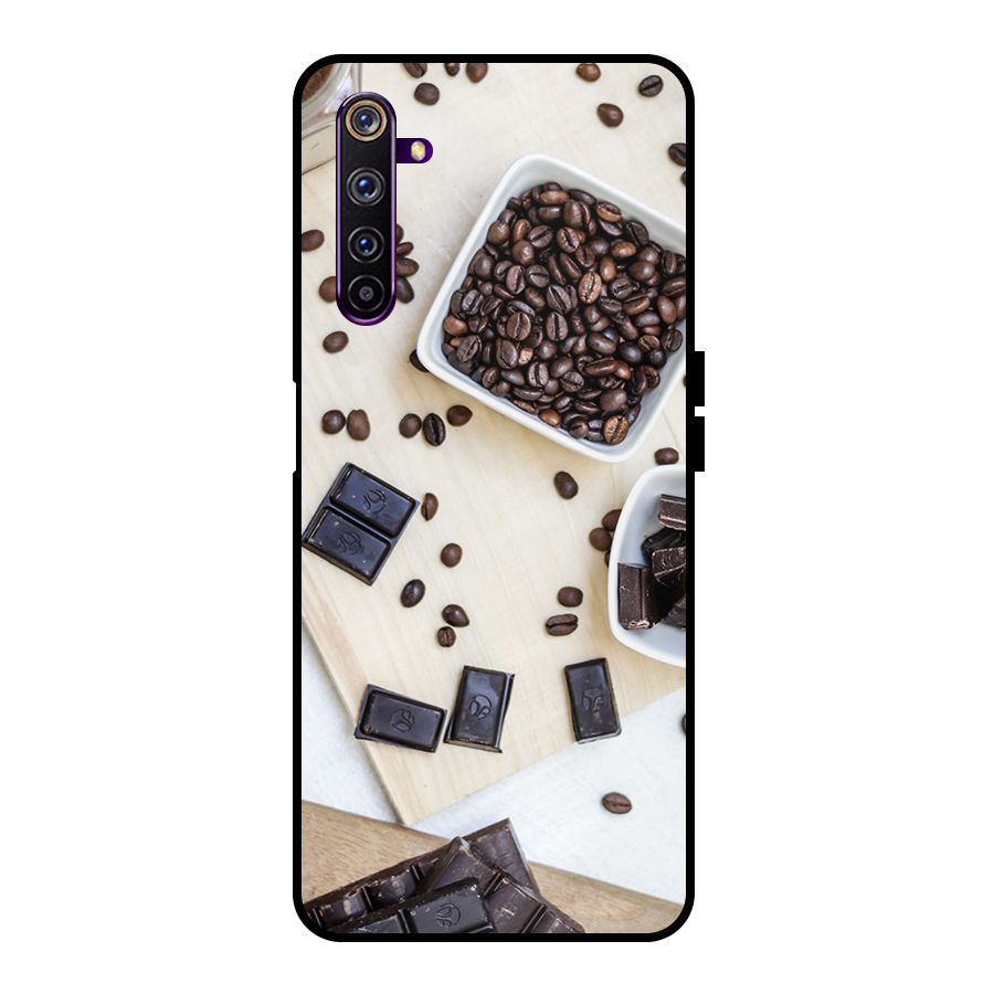 Coffee Beans and Chocolate Metal Back Case for Realme 6 Pro