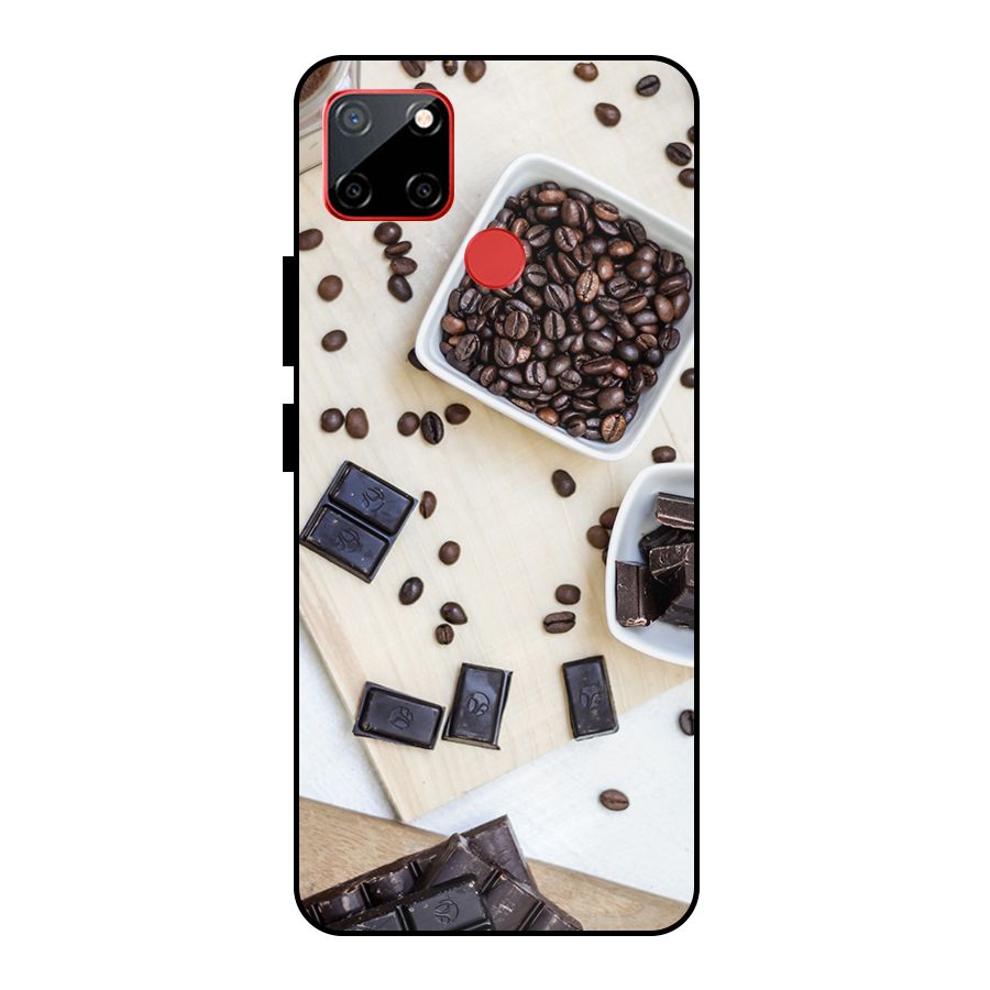 Coffee Beans and Chocolate Metal Back Case for Realme C12
