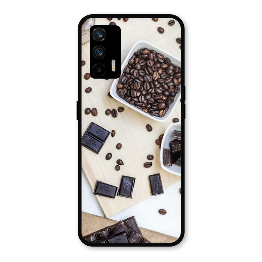 Coffee Beans and Chocolate Metal Back Case for Realme GT 5G